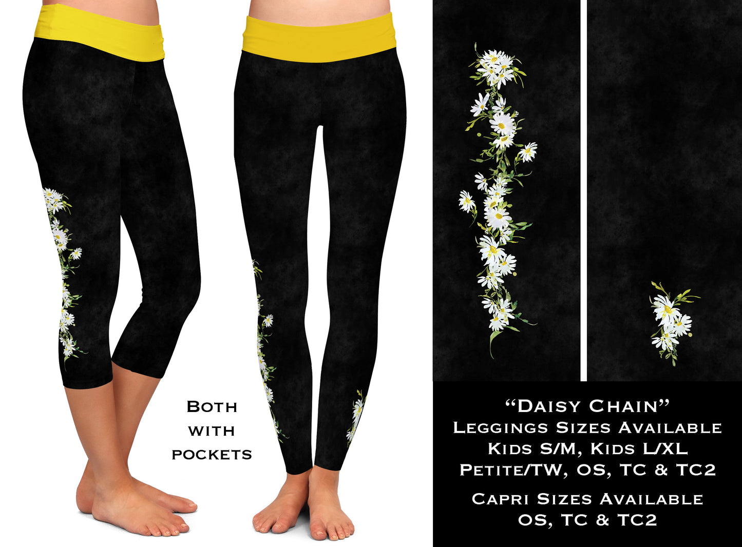 Daisy Chain - Leggings & Capris with Pockets